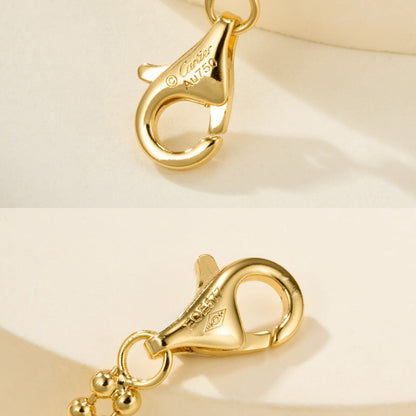 [Lumi Jewelry]TRINITY LARGE FULL DIAMOND  NECKLACE