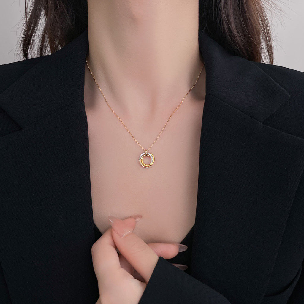 [Lumi Jewelry]TRINITY SMALL NECKLACE