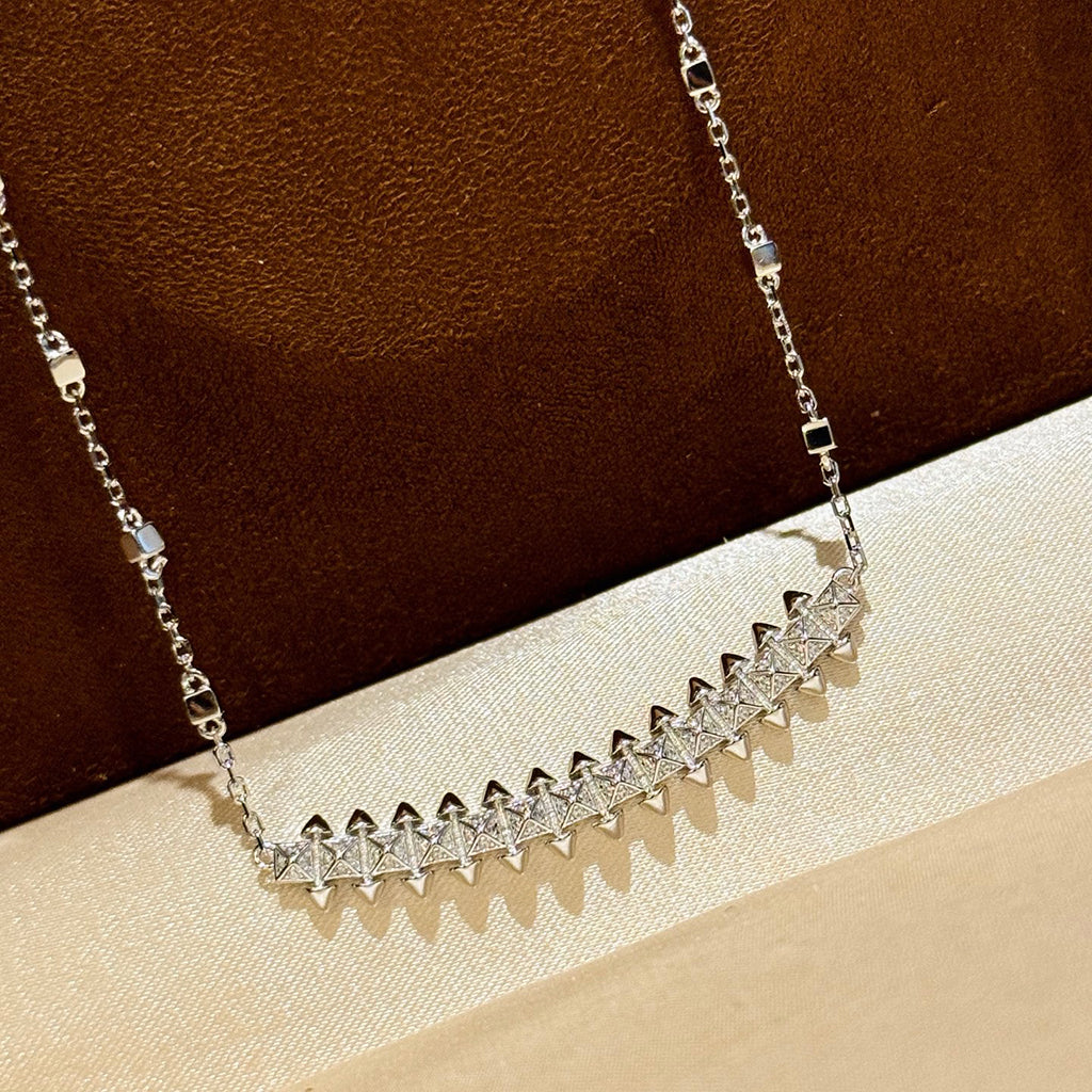 [Lumi Jewelry]CLASH  SMALL FULL DIAMOND NECKLACE