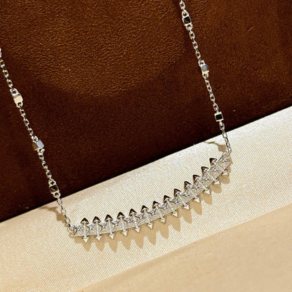 [Lumi Jewelry]CLASH  SMALL FULL DIAMOND NECKLACE