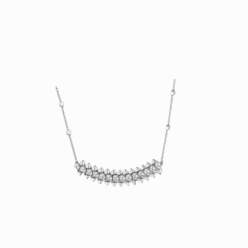 [Lumi Jewelry]CLASH  SMALL FULL DIAMOND NECKLACE