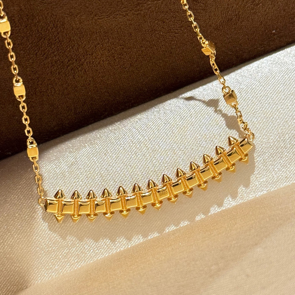 [Lumi Jewelry]CLASH  SMALL FULL DIAMOND NECKLACE