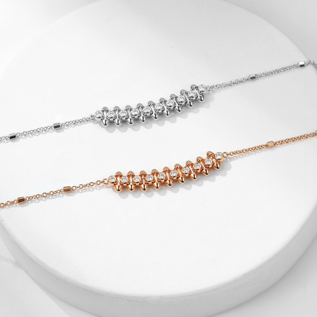 [Lumi Jewelry]CLASH  MEDIUM DIAMOND NECKLACE