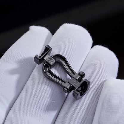 [Lumi Jewelry]FORCE LARGE SERIES HORSESHOE BLACK SAMURAI BRACELET