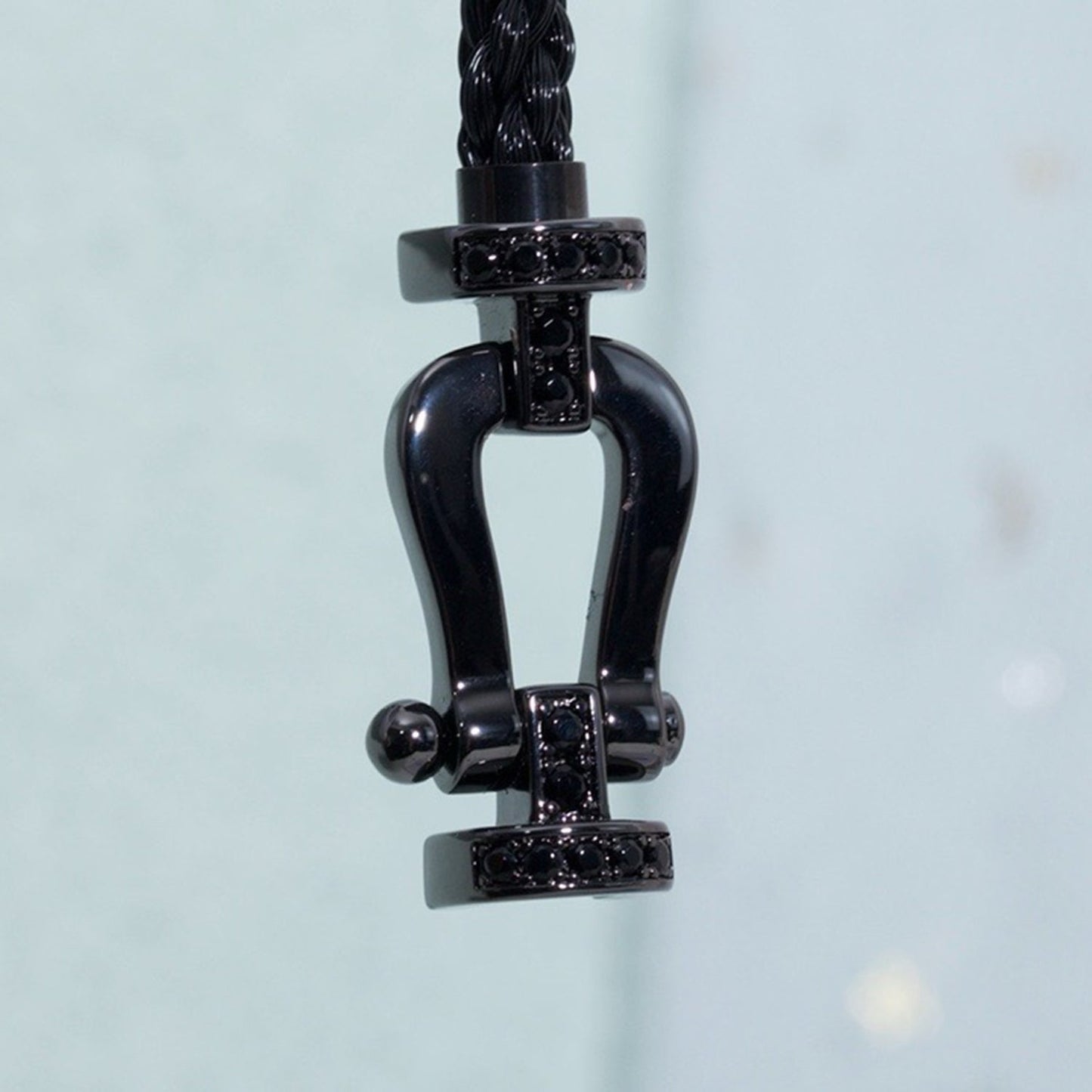 [Lumi Jewelry]FORCE LARGE SERIES HORSESHOE BLACK SAMURAI BRACELET