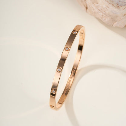 [Lumi Jewelry]LOVE BRACELET 3.65MM 10 DIAMONDS