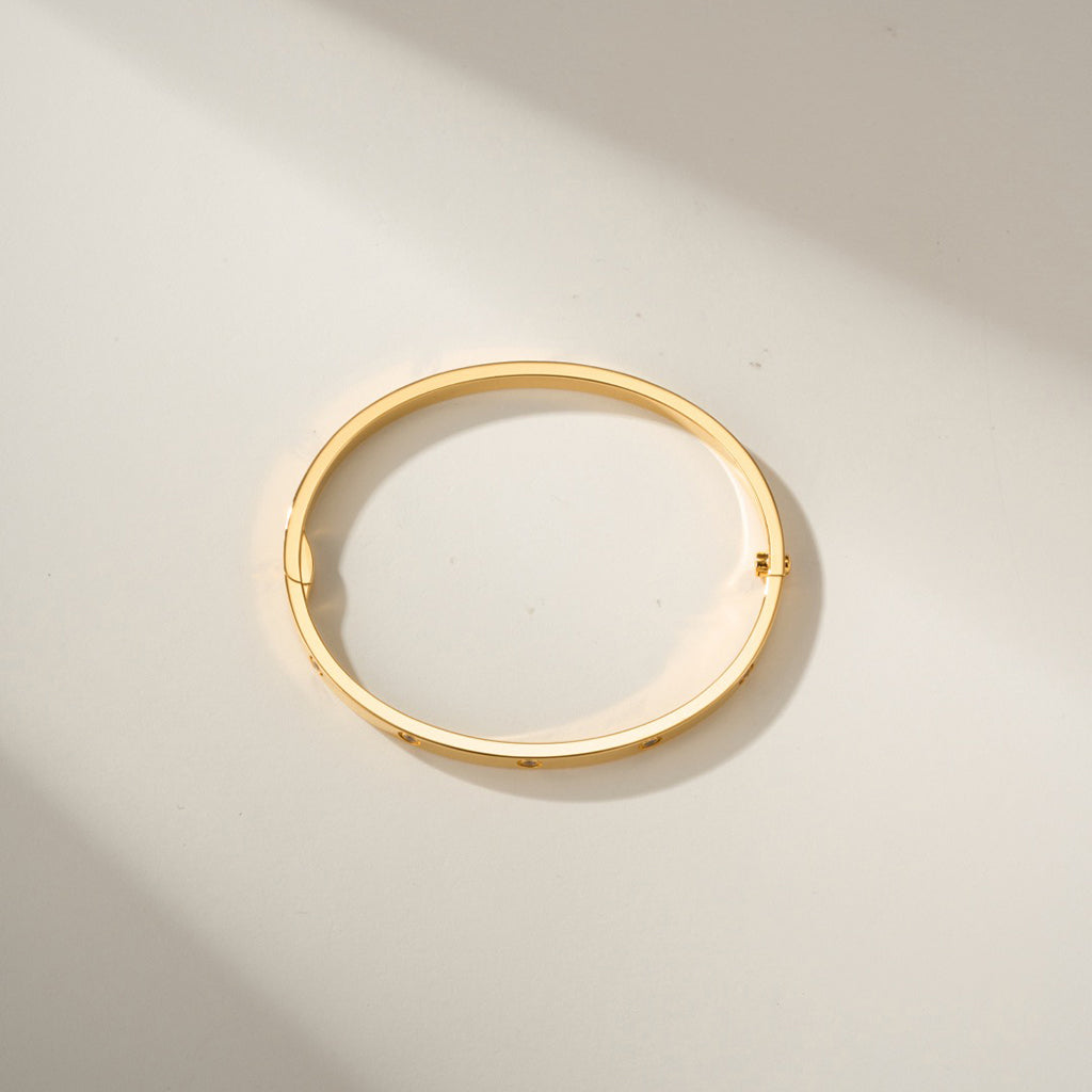 [Lumi Jewelry]LOVE BRACELET 3.65MM 10 DIAMONDS