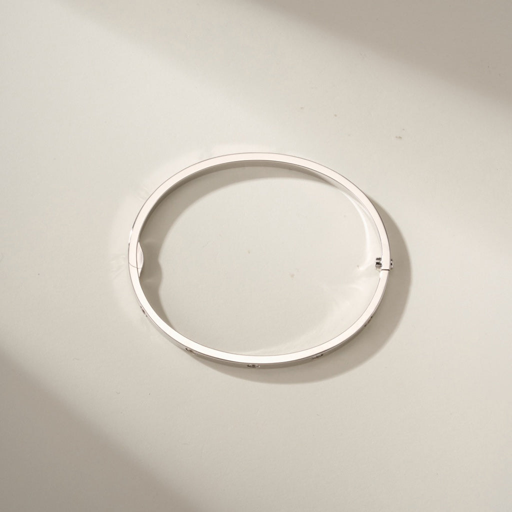 [Lumi Jewelry]LOVE BRACELET 3.65MM 10 DIAMONDS