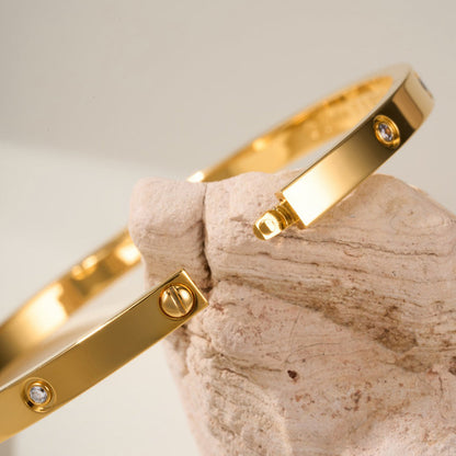 [Lumi Jewelry]LOVE BRACELET 3.65MM 10 DIAMONDS