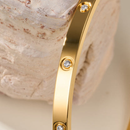 [Lumi Jewelry]LOVE BRACELET 3.65MM 10 DIAMONDS