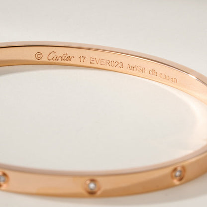 [Lumi Jewelry]LOVE BRACELET 3.65MM 10 DIAMONDS