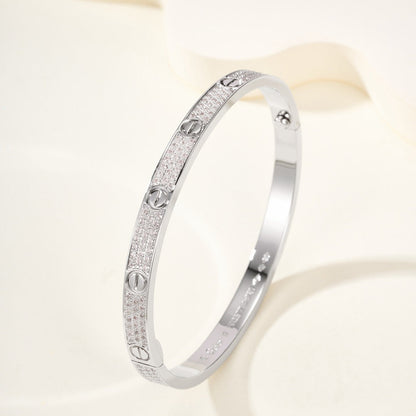 [Lumi Jewelry]LOVE BRACELET 4.8MM DIAMOND-PAVED