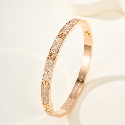 [Lumi Jewelry]LOVE BRACELET 4.8MM DIAMOND-PAVED