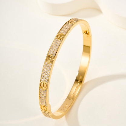 [Lumi Jewelry]LOVE BRACELET 4.8MM DIAMOND-PAVED