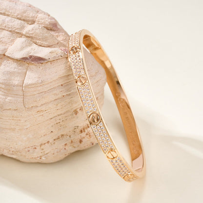 [Lumi Jewelry]LOVE BRACELET 4.8MM DIAMOND-PAVED