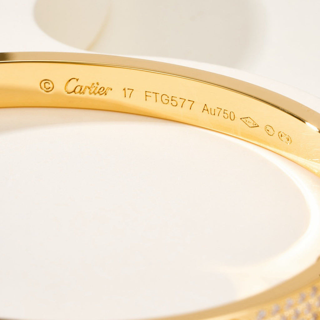 [Lumi Jewelry]LOVE BRACELET 4.8MM DIAMOND-PAVED