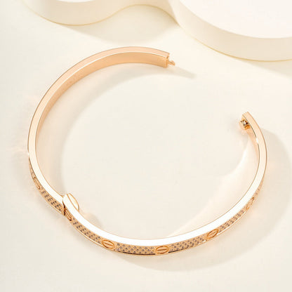 [Lumi Jewelry]LOVE BRACELET 4.8MM DIAMOND-PAVED