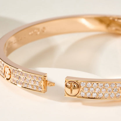 [Lumi Jewelry]LOVE BRACELET 4.8MM DIAMOND-PAVED