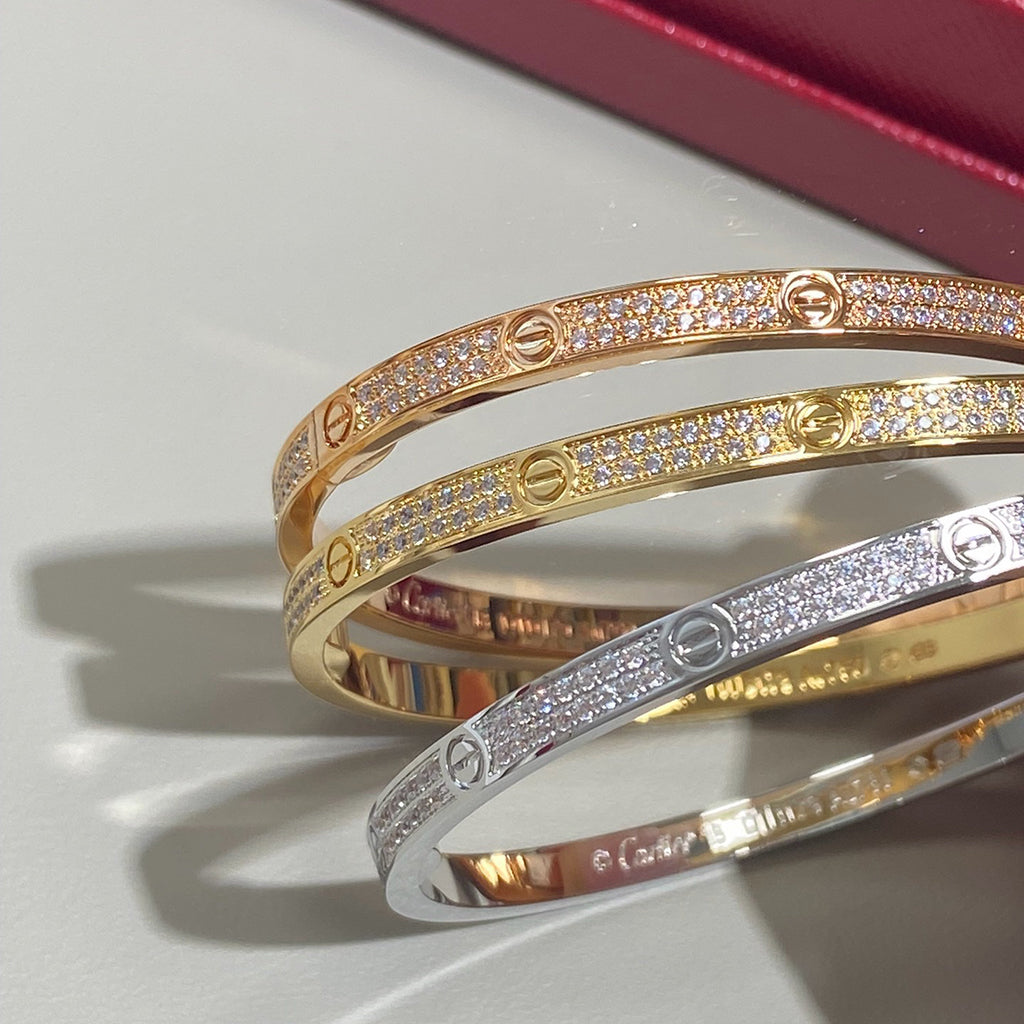[Lumi Jewelry]LOVE BRACELET 3.65MM DIAMOND-PAVED
