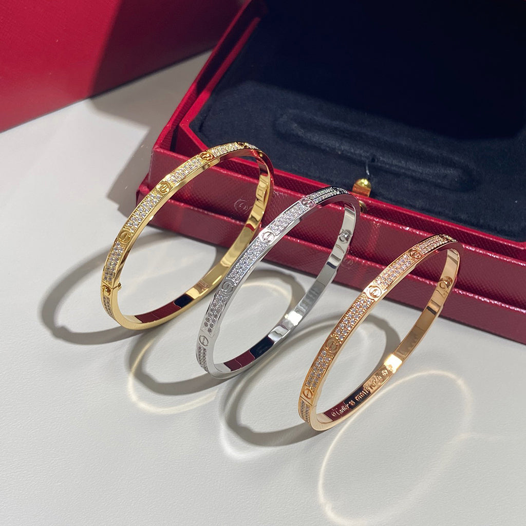 [Lumi Jewelry]LOVE BRACELET 3.65MM DIAMOND-PAVED