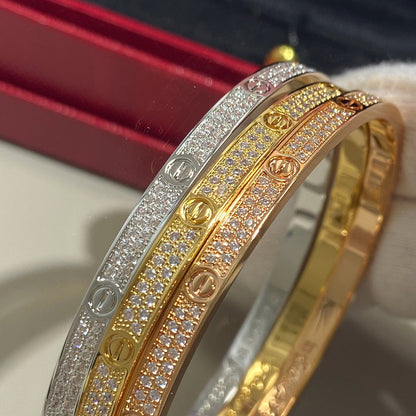 [Lumi Jewelry]LOVE BRACELET 3.65MM DIAMOND-PAVED