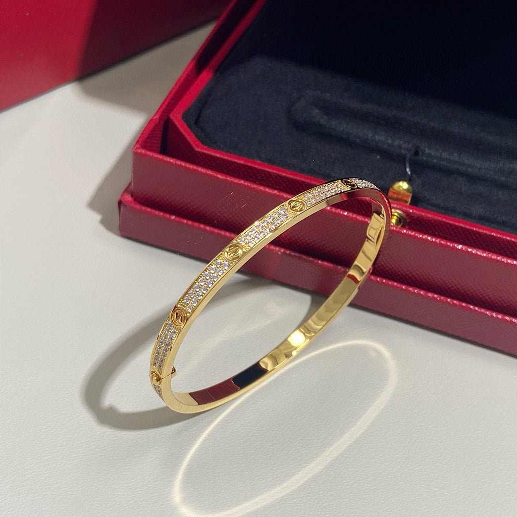 [Lumi Jewelry]LOVE BRACELET 3.65MM DIAMOND-PAVED