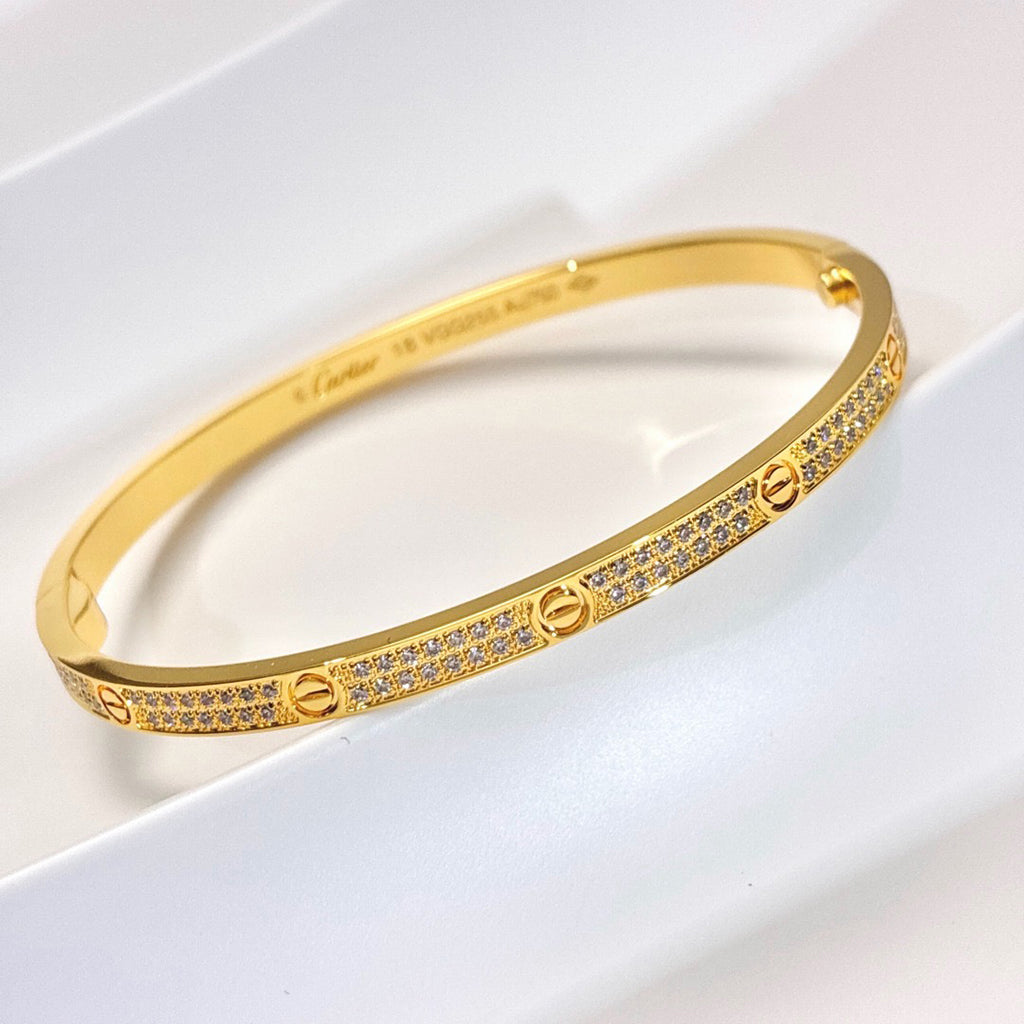 [Lumi Jewelry]LOVE BRACELET 3.65MM DIAMOND-PAVED