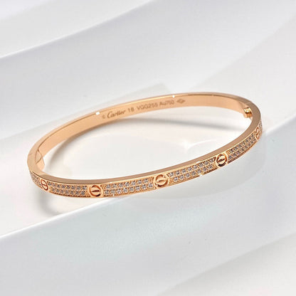 [Lumi Jewelry]LOVE BRACELET 3.65MM DIAMOND-PAVED