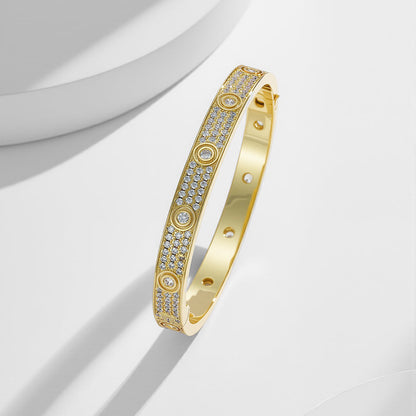 [Lumi Jewelry]LOVE BRACELET 6.1MM DIAMOND-PAVED 10 BIG DIAMONDS
