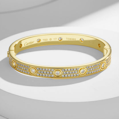 [Lumi Jewelry]LOVE BRACELET 6.1MM DIAMOND-PAVED 10 BIG DIAMONDS