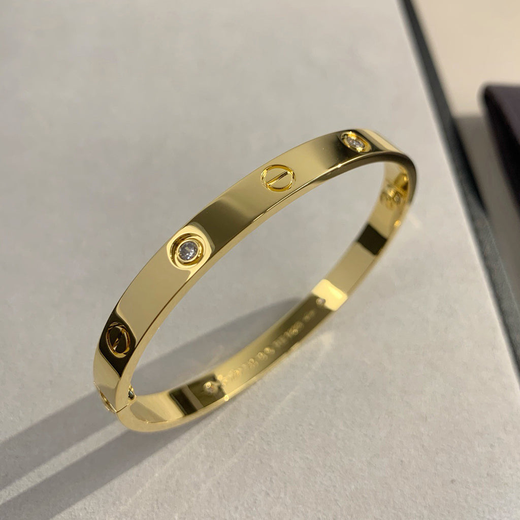 [Lumi Jewelry]LOVE BRACELET 6.1MM 4 DIAMONDS