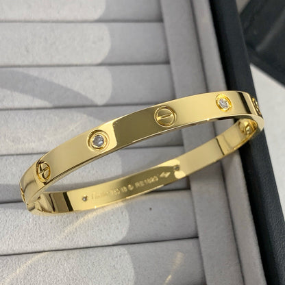 [Lumi Jewelry]LOVE BRACELET 6.1MM 4 DIAMONDS