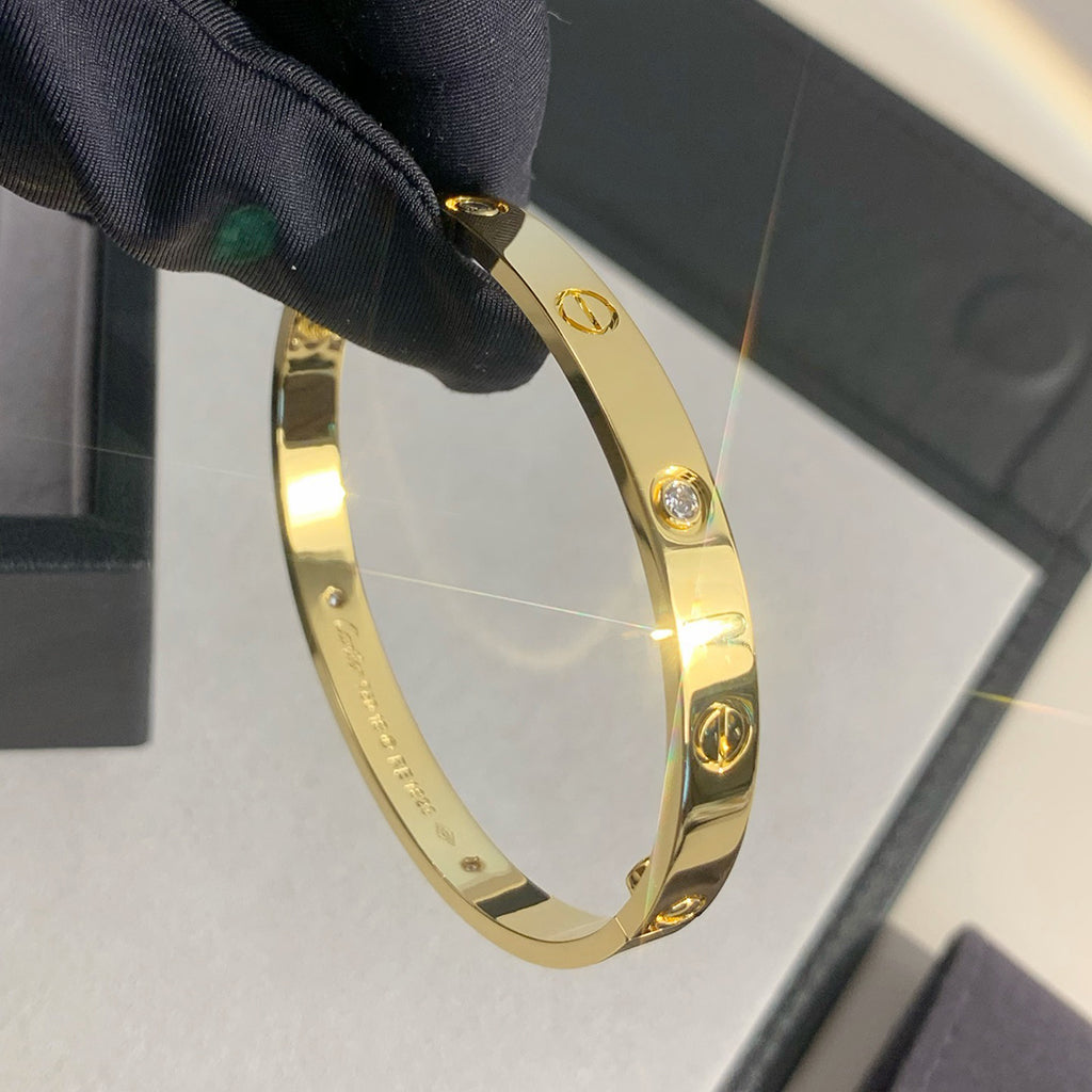 [Lumi Jewelry]LOVE BRACELET 6.1MM 4 DIAMONDS
