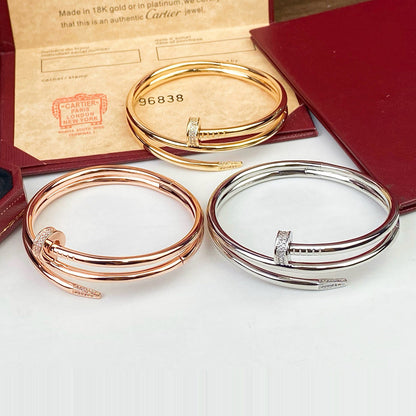 [Lumi Jewelry]JUSTE BRACELET 3.5MM DOUBLE ROW DIAMOND