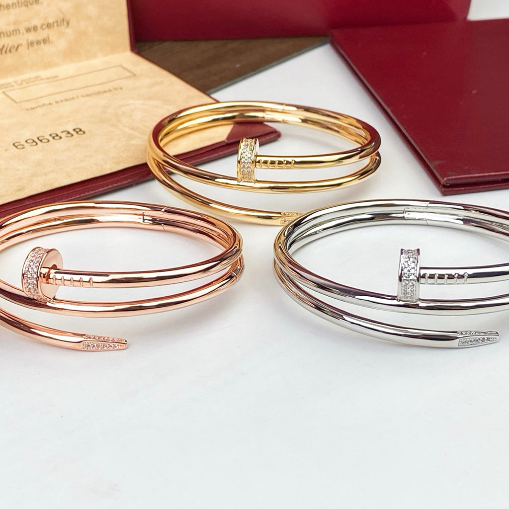 [Lumi Jewelry]JUSTE BRACELET 3.5MM DOUBLE ROW DIAMOND