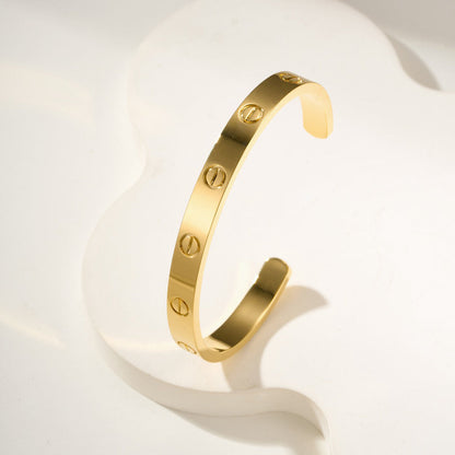 [Lumi Jewelry]LOVE BRACELET 6.1MM OPEN CUFF
