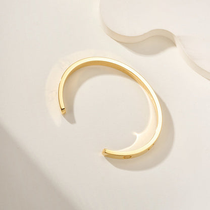 [Lumi Jewelry]LOVE BRACELET 6.1MM OPEN CUFF