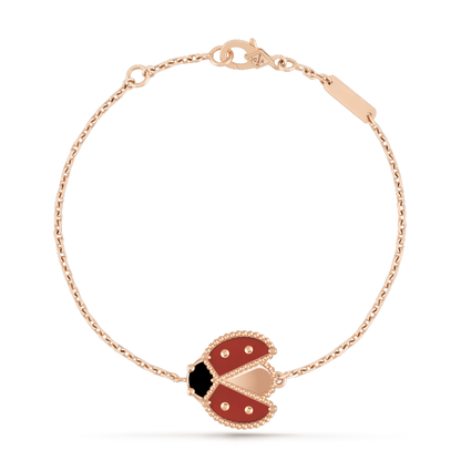 [Lumi Jewelry]LUCKY SPRING 1 MOTIF PINK GOLD BRACELET