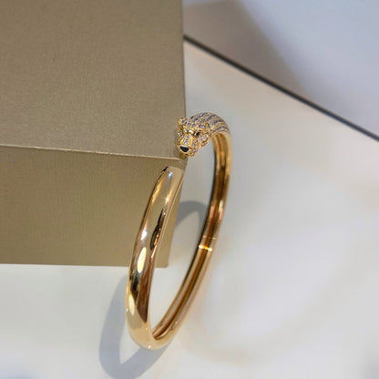 [Lumi Jewelry]PANTHERE HALF DIAMOND OPEN BRACELET