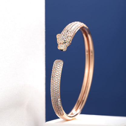 [Lumi Jewelry]PANTHERE FULL DIAMOND OPEN BRACELET