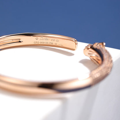 [Lumi Jewelry]PANTHERE FULL DIAMOND OPEN BRACELET