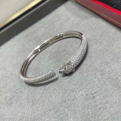 [Lumi Jewelry]PANTHERE FULL DIAMOND OPEN BRACELET