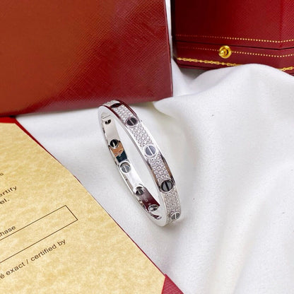 [Lumi Jewelry]LOVE BRACELET 6.1MM DIAMOND-PAVED CERAMIC