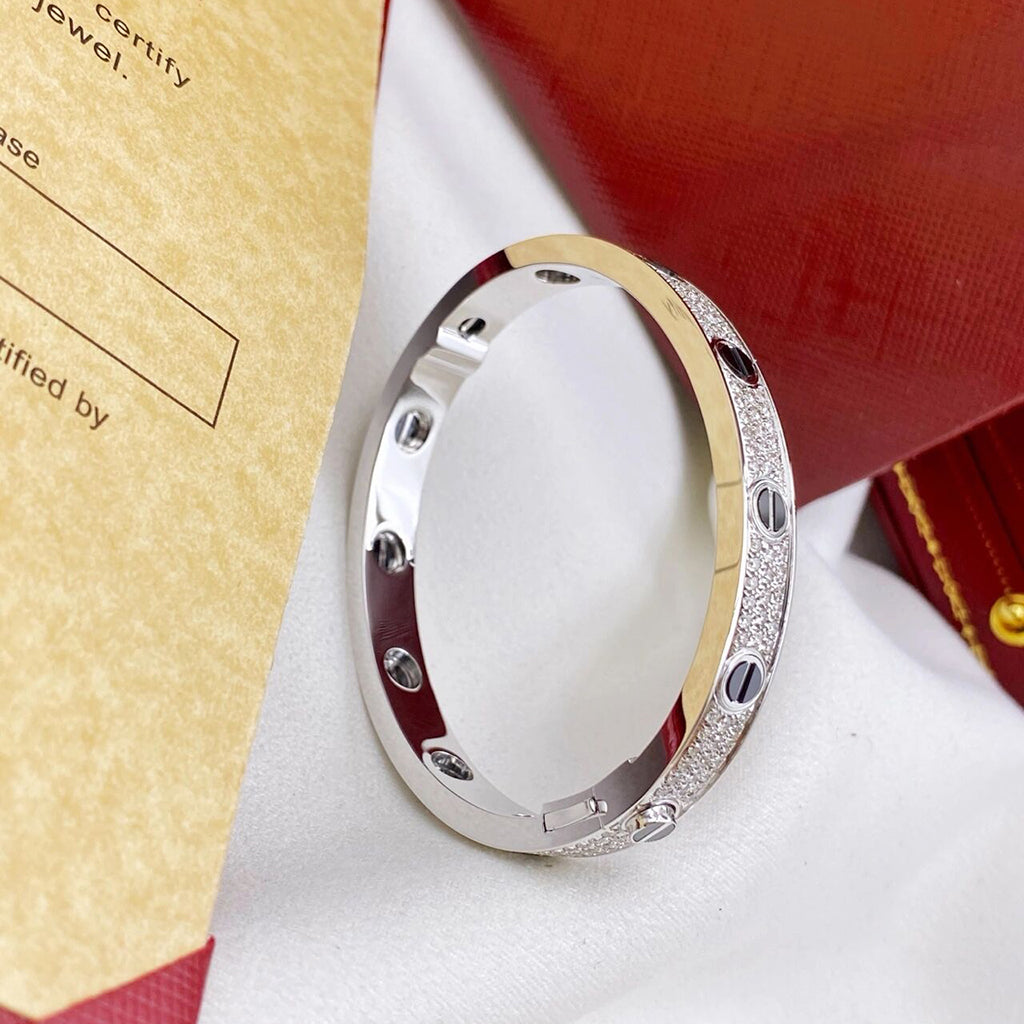 [Lumi Jewelry]LOVE BRACELET 6.1MM DIAMOND-PAVED CERAMIC