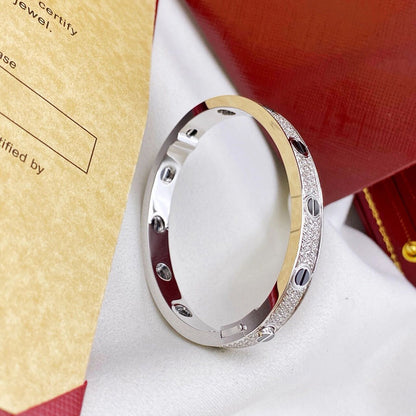 [Lumi Jewelry]LOVE BRACELET 6.1MM DIAMOND-PAVED CERAMIC