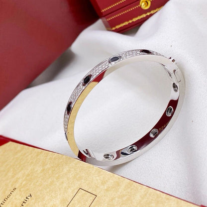[Lumi Jewelry]LOVE BRACELET 6.1MM DIAMOND-PAVED CERAMIC