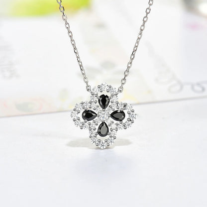 [Lumi Jewelry]LOOP NECKLACE FULL MOTIF DIAMOND 16MM MULTIPLE COLORS