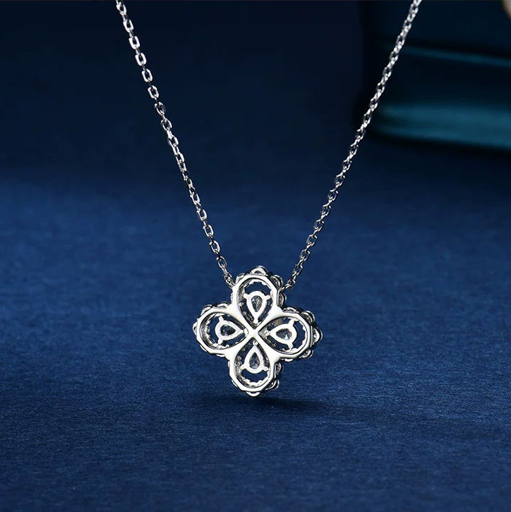 [Lumi Jewelry]LOOP NECKLACE FULL MOTIF DIAMOND 16MM MULTIPLE COLORS