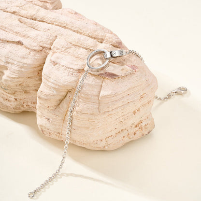 [Lumi Jewelry]LOVE BRACELET DOUBLE RING