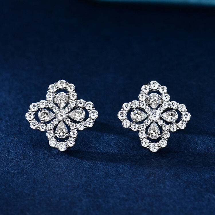 [Lumi Jewelry]LOOP EARRINGS FULL MOTIF DIAMOND 16MM